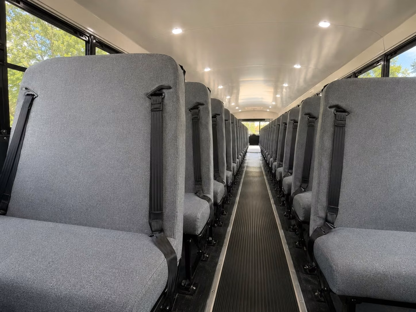 school bus inside